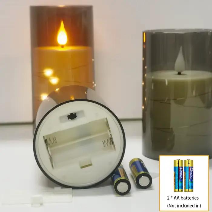 LED bougie minuterie télécommande à piles réaliste scintillement sans flamme pour chambre mariage vacances décor à la