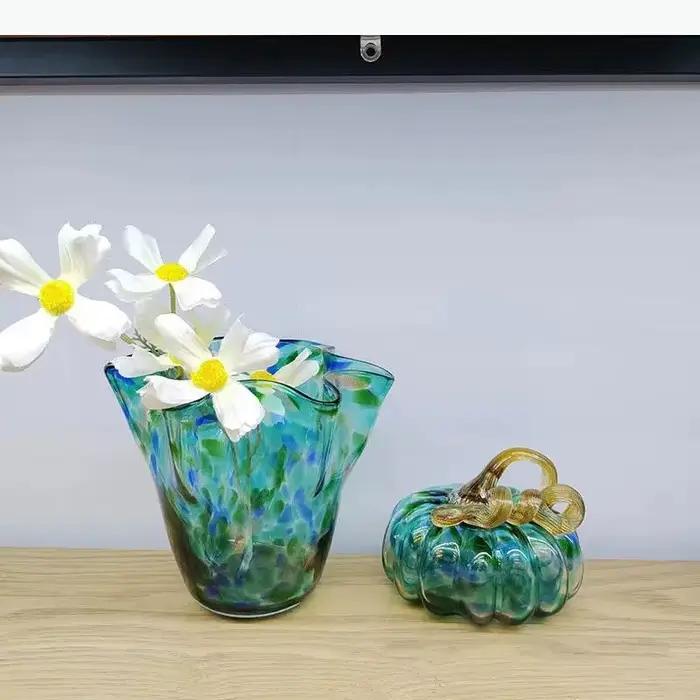 Vase en verre transparent coloré, pots de fleurs hydroponiques, arrangement de fleurs décoratives, décoration de bureau, vases floraux, décoration moderne