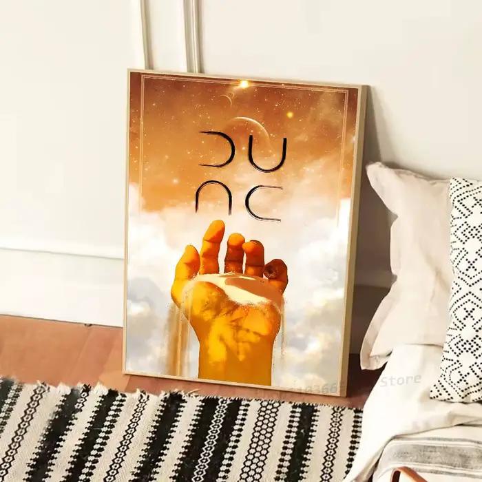 Affiche de Manga Dune Partie Classique Impression HD Décor Artistique Mural Vintage pour Salle d'Étude à Domicile Occasions Spéciales