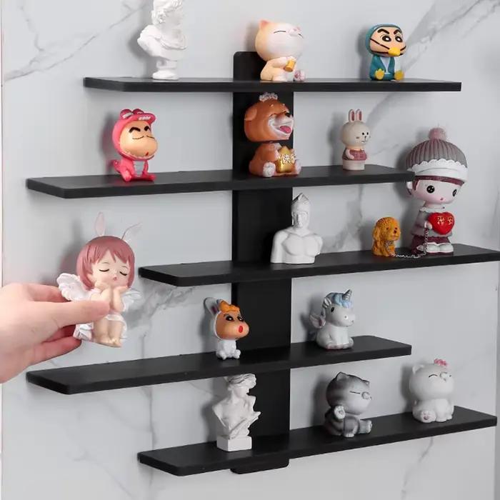 Étagère murale pour la présentation de figurines, de petits blocs de construction et d'objets de collection - Étagère de rangement intérieure moderne