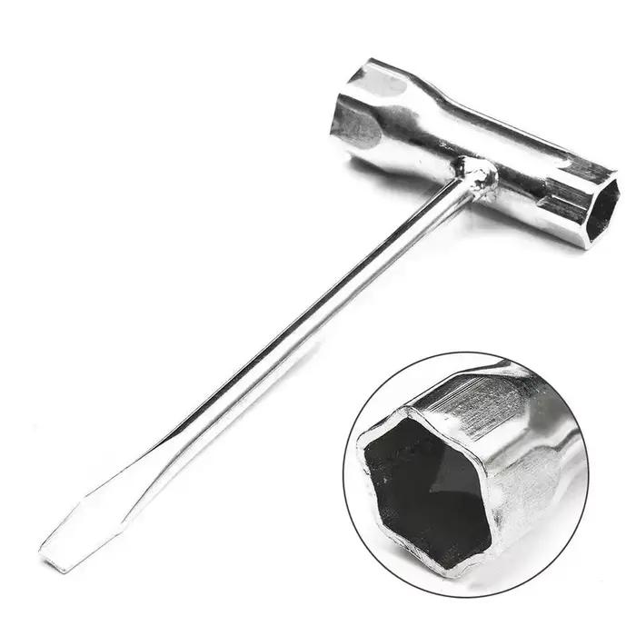 Clé à douille pour bougie d'allumage, clé en acier inoxydable de 13mm et 19mm pour tronçonneuse à essence et débroussailleuse
