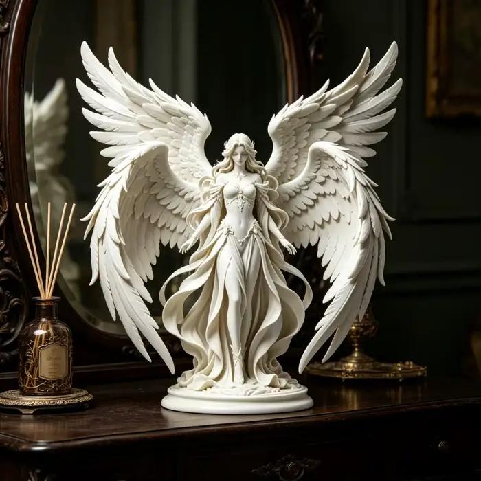 Statue d'ange gardien imprimée en 3D
