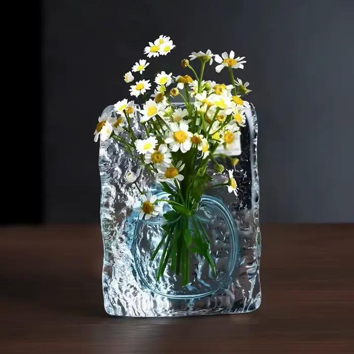 Vase en cristal moderne transparent pour arrangements floraux ou terrariums océaniques femme occassions spéciales-decoration-interieur