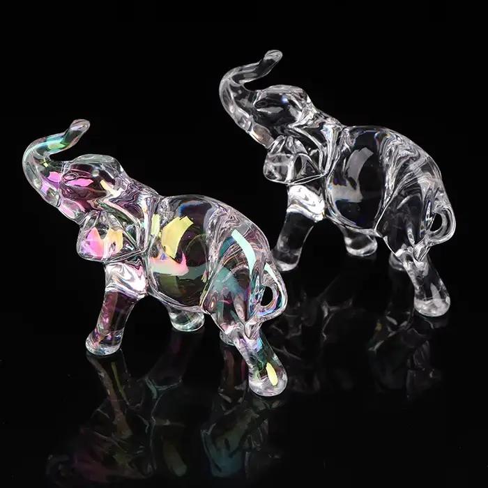 Statue d'éléphant en cristal mignon