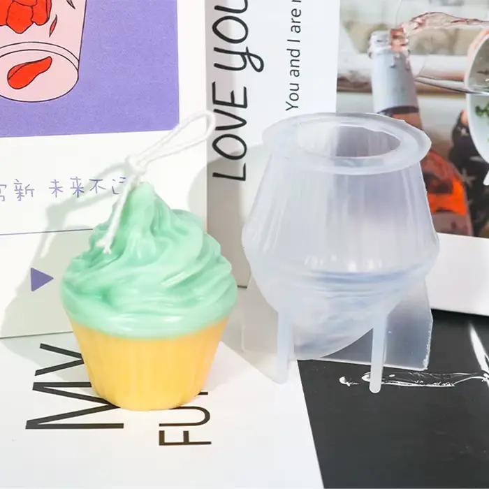 Moules à bougies en Silicone en forme de gâteau