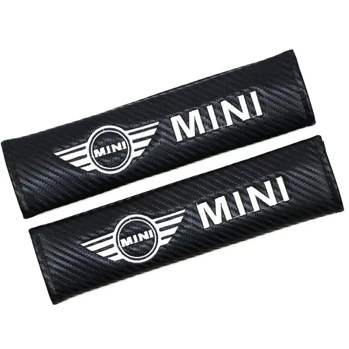 Autocollant décoratif pour intérieur de voiture, coussin de protection pour ceinture de sécurité, pour MINI Cooper, accessoire de décoration automobile confortable