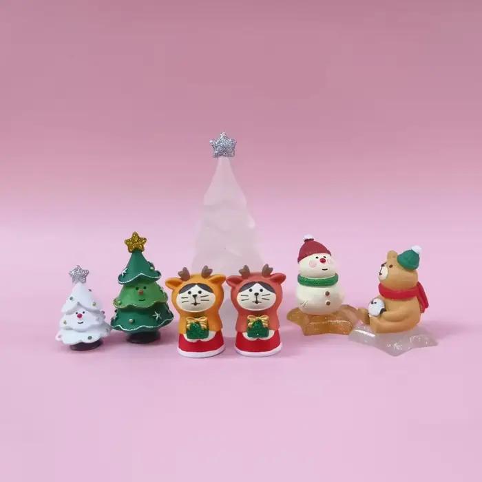 Décoration de gâteau d'arbre de noël