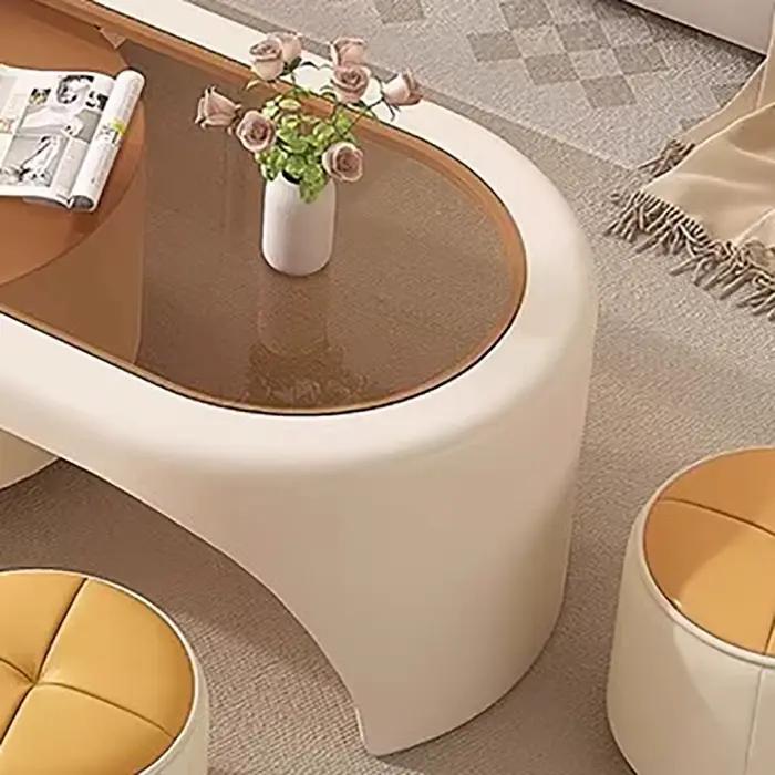 Table basse de luxe de beauté avec rangement