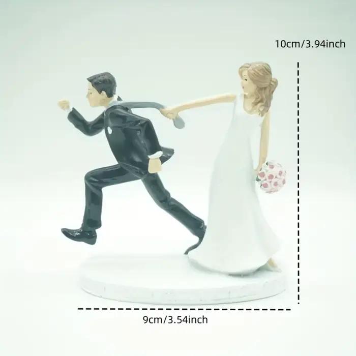 Sculpture de mariés en résine moderne pour célébrer l'amour occasions spéciales anniversaires mariage saint valentin cadeau unique