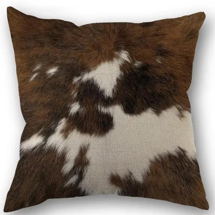 Housses de coussin en fausse fourrure sans insert d'oreiller