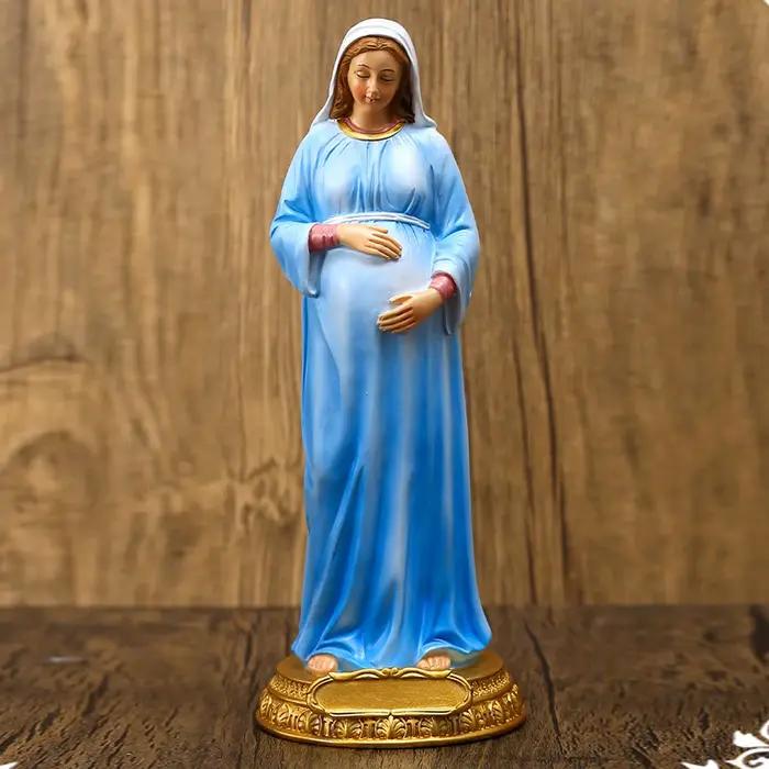 Sculpture vierge marie enceinte