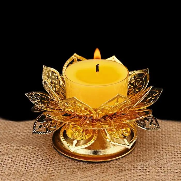 Anni ci-après, lampe à huile Ghee, lampe papillon, bougie chauffe-plat, porte-bougie tytif, tibétain, or, activités, prière, décoration de festival à la maison