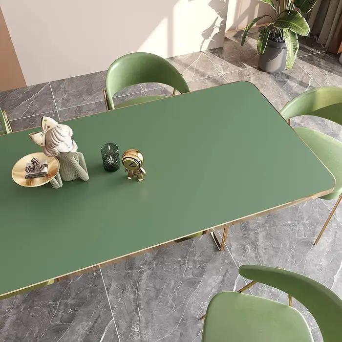 Papier peint auto-adhésif vert sauge résistant à l'eau et à la moisissure pour cuisine et chambre à coucher moderne et durable