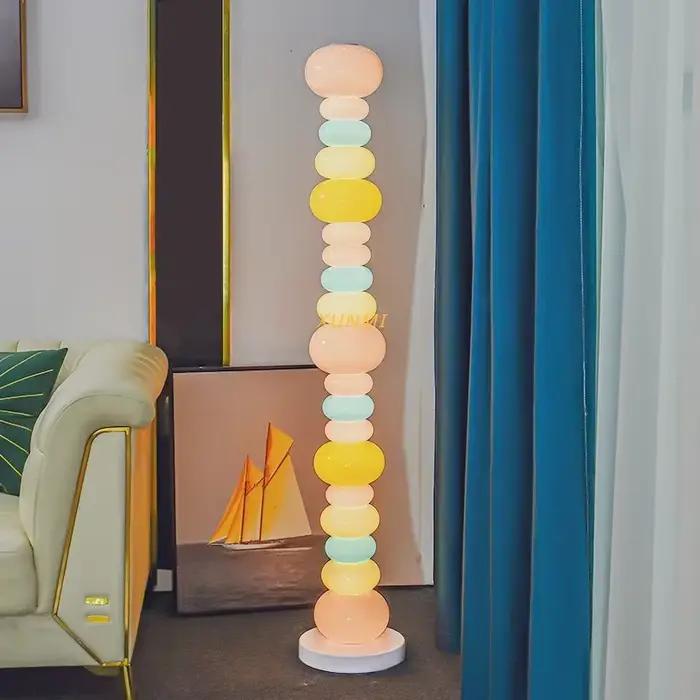 Lampadaire LED Macaron créatif, verre bonbon, lampe de chevet, atmosphère, lampe de bureau, éclairage décoratif pour chambre d'enfant