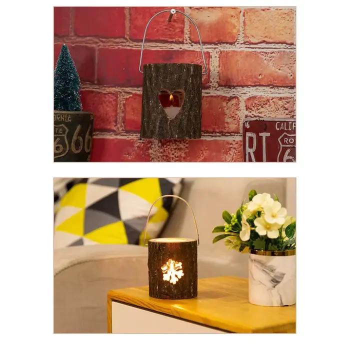 Bougeoir lumineux d'ambiance décoratif de noël