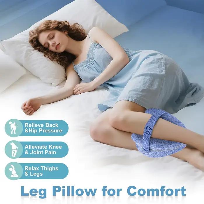 Coussin pour les jambes pour les dormeurs latéraux, coussin pour les genoux pour dormir, coussin ergonomique pour les jambes avec un soutien confortable pour le lit et la maison