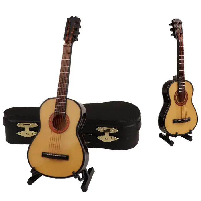 Mini guitare classique en bois Miniature