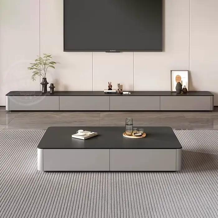 Table basse carrée simple au design nordique