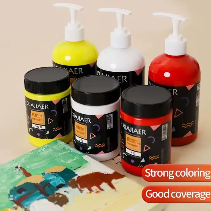 500 ml/xiajiaer bouteille peinture acrylique imperméable rapide graffiti plâtre poupée textile peinture intérieure peinture acrylique
