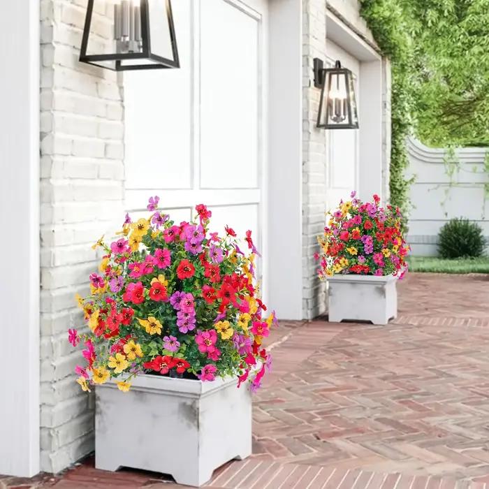 Fleurs artificielles pour la décoration intérieure et extérieure du jardin
