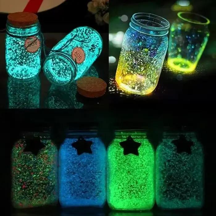 1000 pièces 3-5mm sable lumineux lueur dans l'obscurité galets pierre maison jardin cour chemin extérieur décorations de pelouse Aquarium décor