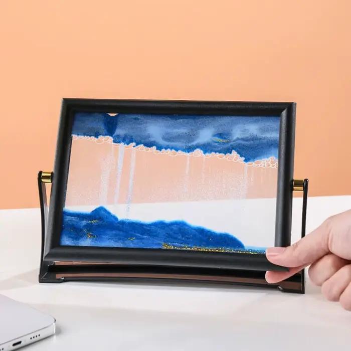 Tableau d'art de sable mouvant rotatif