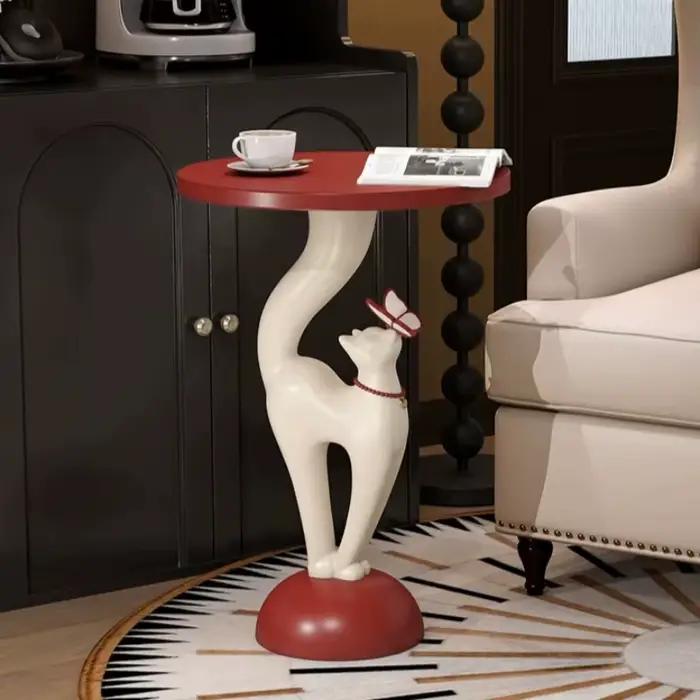 Table d'appoint Designer Coffee Cat Cut Dopamine