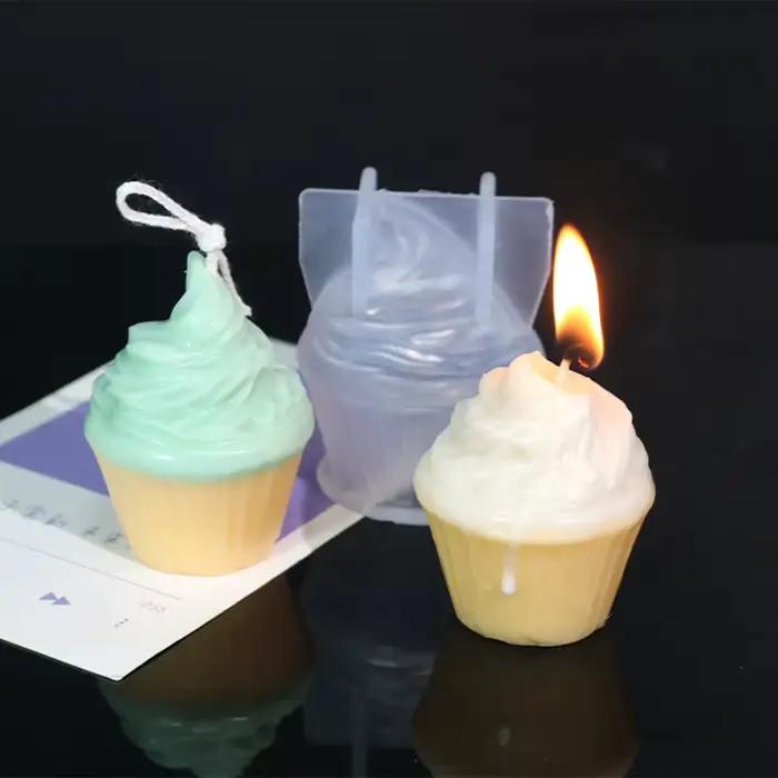Moules à bougies en Silicone en forme de gâteau
