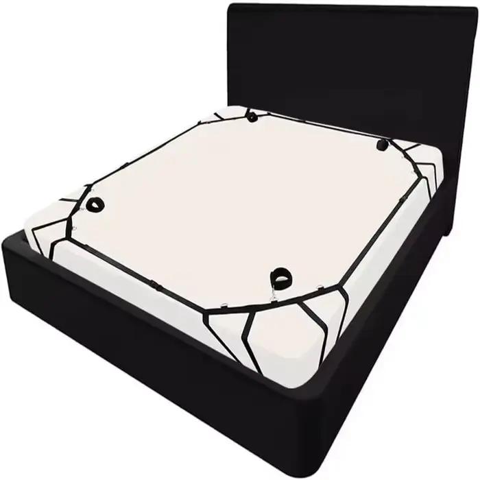 Sangles de lit à quatre coins BDSM, accessoires de bondage de lit, jouets sexuels, menottes, contraintes, poignets, fétiche, couples adultes, 7.0
