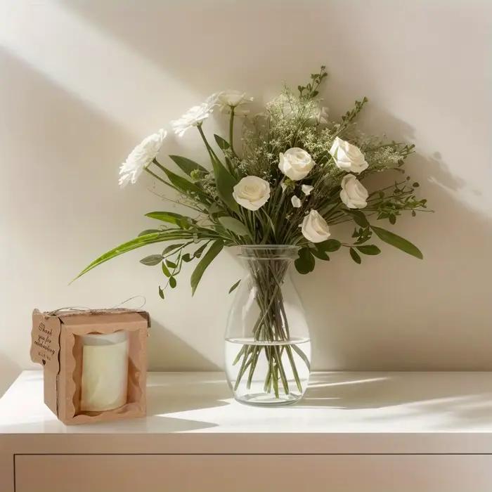 Coffrets cadeaux à bougies avec fenêtre transparente