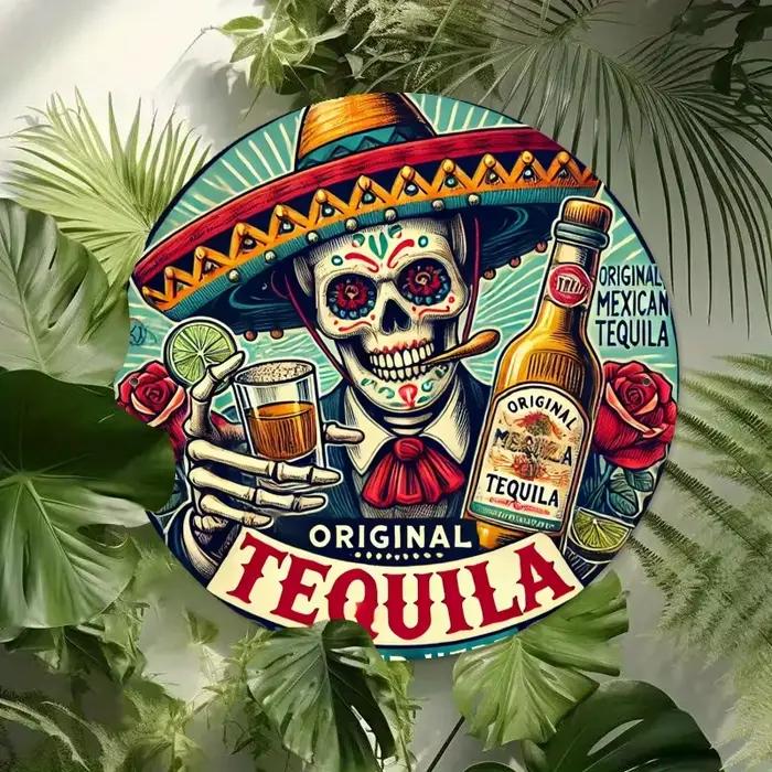 [1 logo décoratif Tequila] 1 logo décoratif Tequila de style Art déco