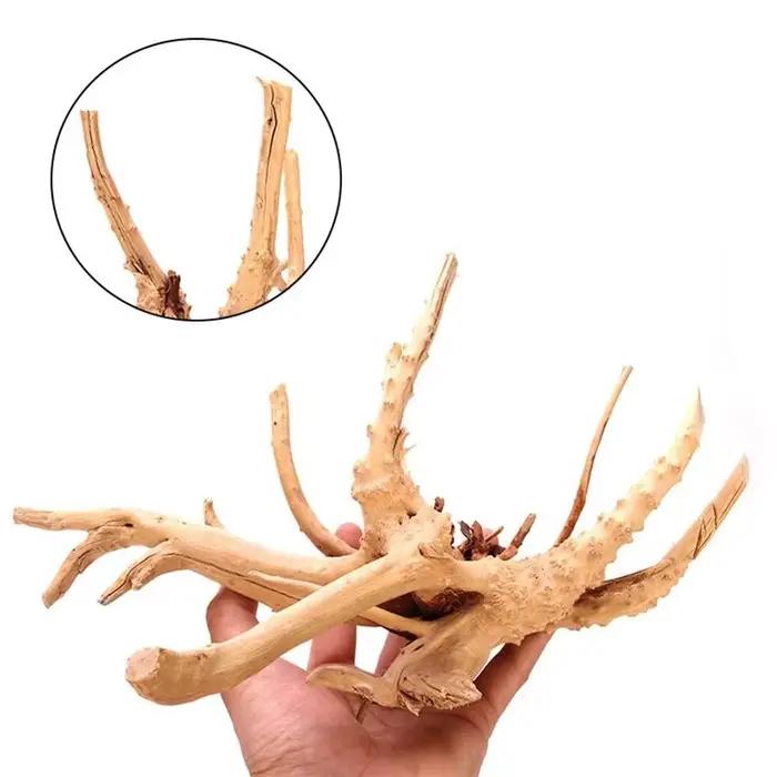 Décoration d'aquarium de coffre d'arbre naturel, 1 pièce, œuvre d'art en bois, ornements d'aménagement paysager, fournitures d'ornement d'aquarium