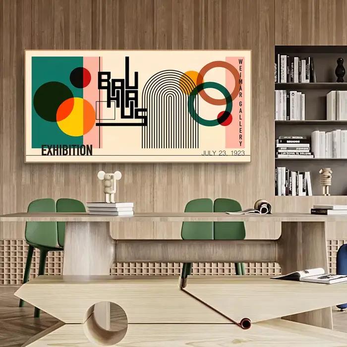 Bauhaus minimaliste rétro mur Art