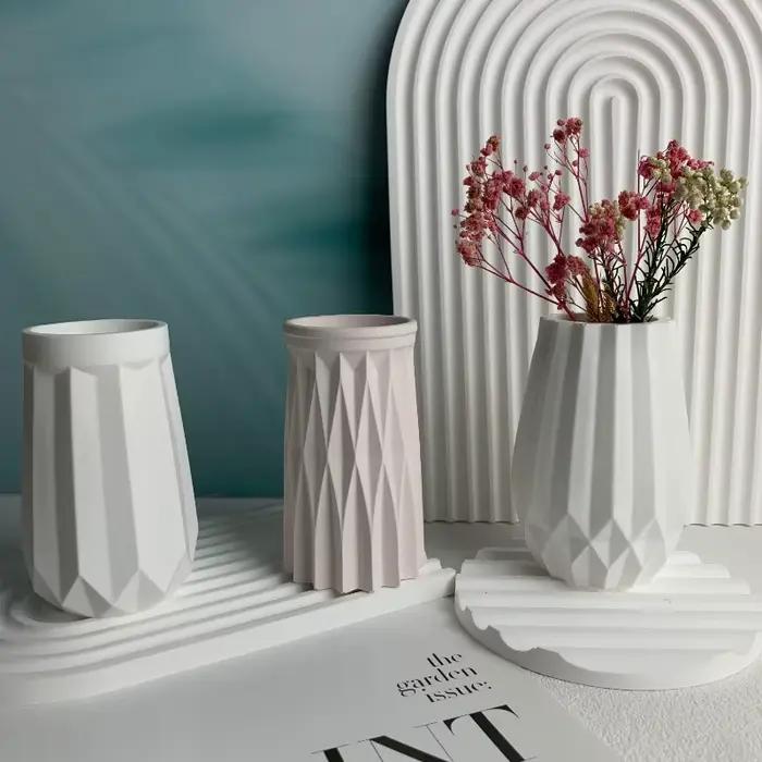 Vase à facettes en Silicone