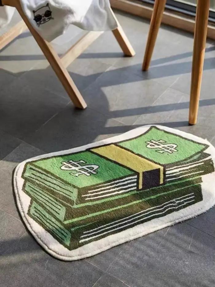 Coin tapis décoratif ménage chambre chevet couverture