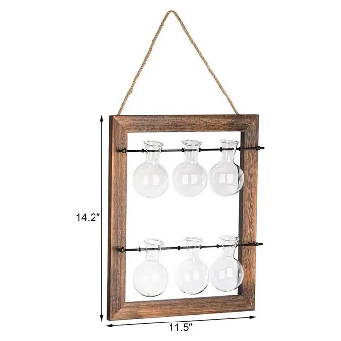 Vase décoratif BSEVB pour plantes hydroponiques, station de propagation murale, terrarium suspendu en verre, pots muraux suspendus
