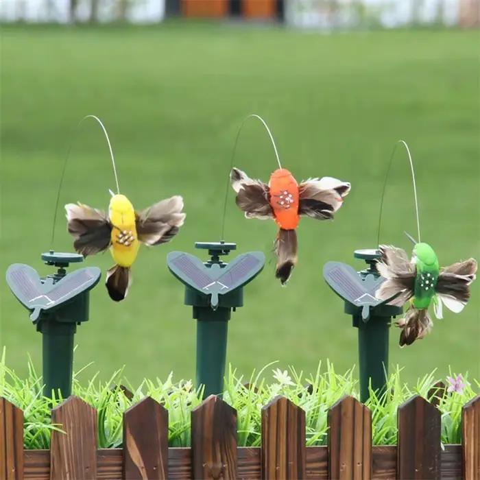 Jouet solaire ou à piles amusant en forme d'oiseau colibri volant