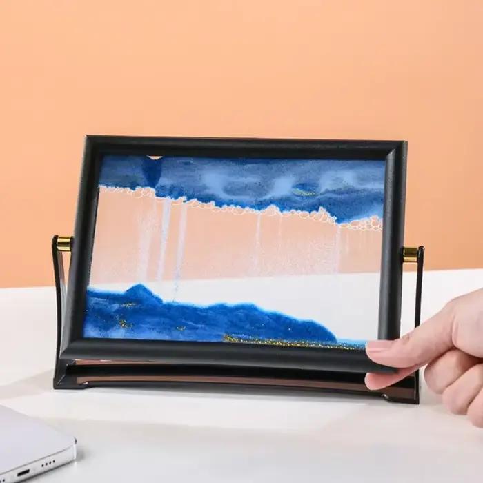 Tableau d'art de sable mouvant rotatif