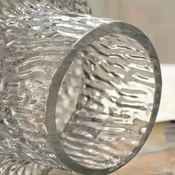 Vase en verre texturé Ripple