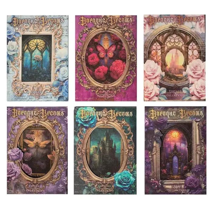 32 feuilles de papier de la série Baroque Fantasy, fournitures pour journal vintage, décoration de base DIY, 6 styles au choix, décoration mignonne
