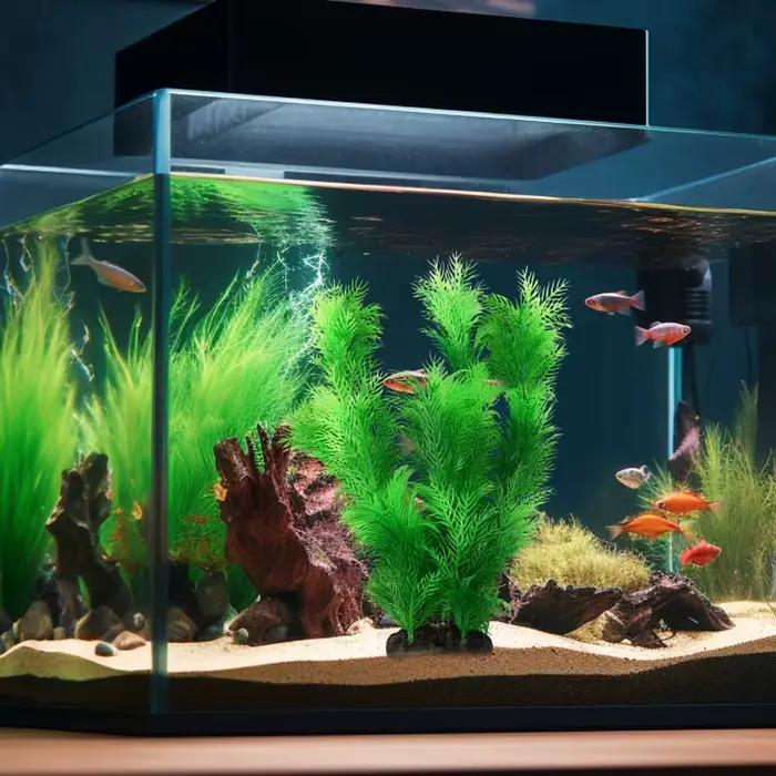 Plantes artificielles de décoration d'aquarium