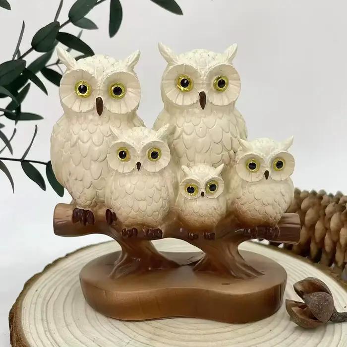 Ornements décoratifs d'animaux de hibou simples et modernes