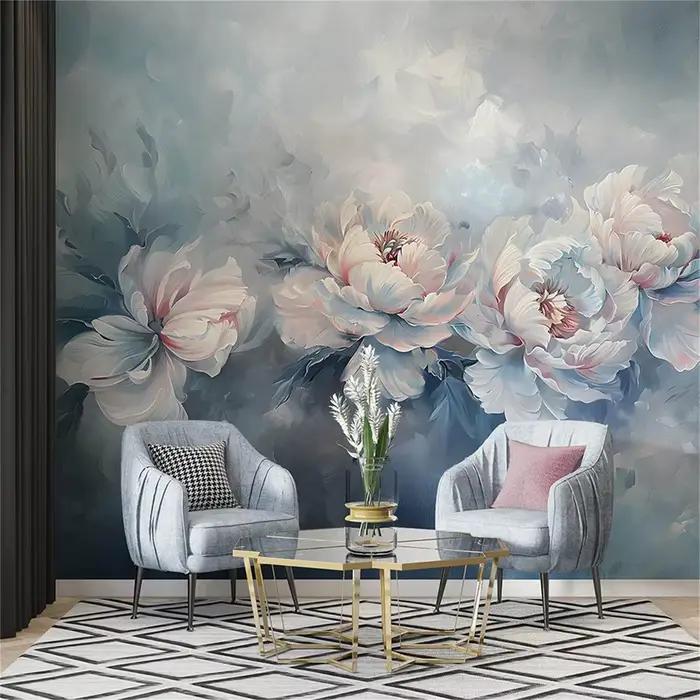 Papier peint photo personnalisé pour salon, grande chambre à coucher 3D confortable, moderne et minimaliste, toile de fond TV, papier peint mural, autocollants de décoration pour la maison