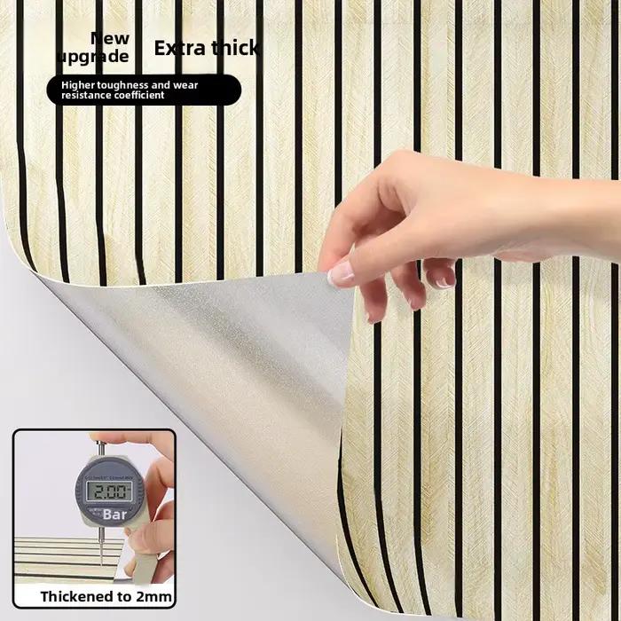 Papier peint auto-adhésif épais à carreaux marron