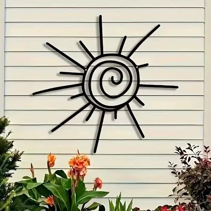 1pcBohemian Metal Sun Wall Art