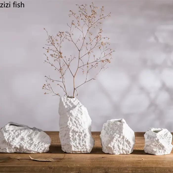 Vase en céramique créatif semblable à une pierre