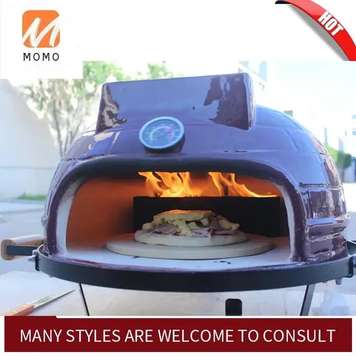 Fours à pizza en bois en brique, barbecue commercial, cuisson extérieure moderne, pizzas