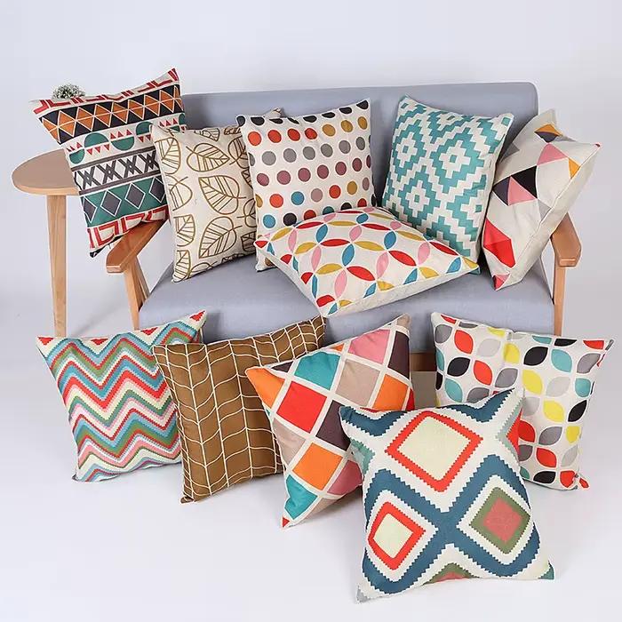 Juste de coussin géométrique pour la décoration de la maison