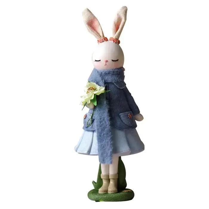 Ornements de table de lapin de dessin animé mignon pour la maison