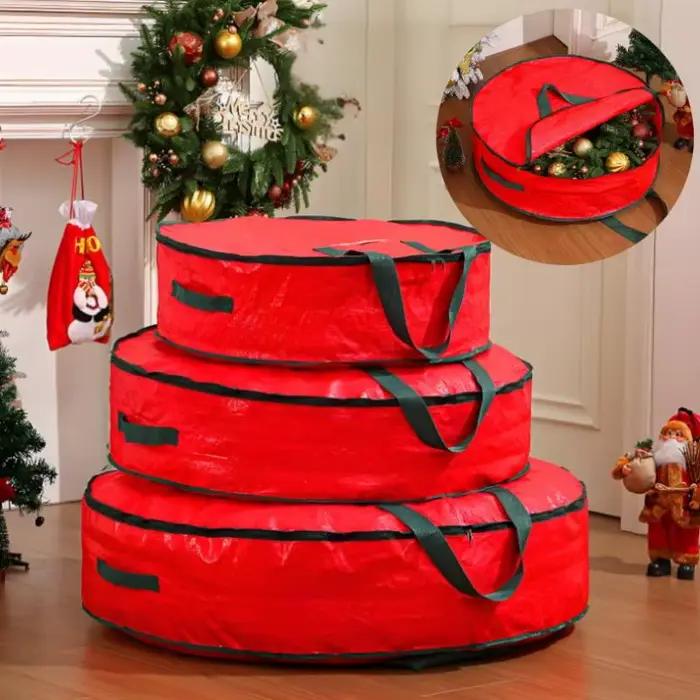 Sac de rangement de décorations de noël de grande capacité